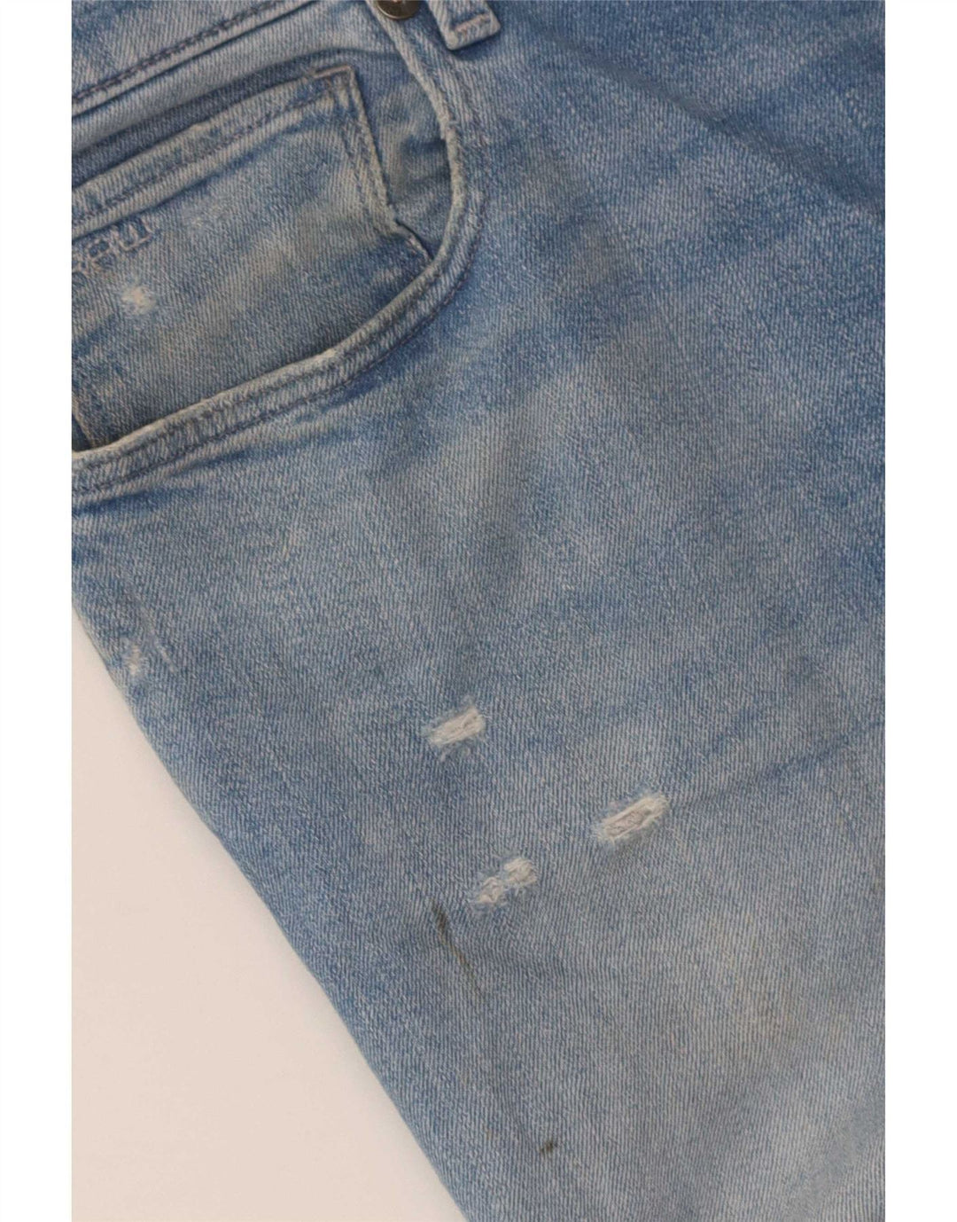 G-Star Homme 3301 Jean Slim effet vieilli W34 L34 Bleu Coton