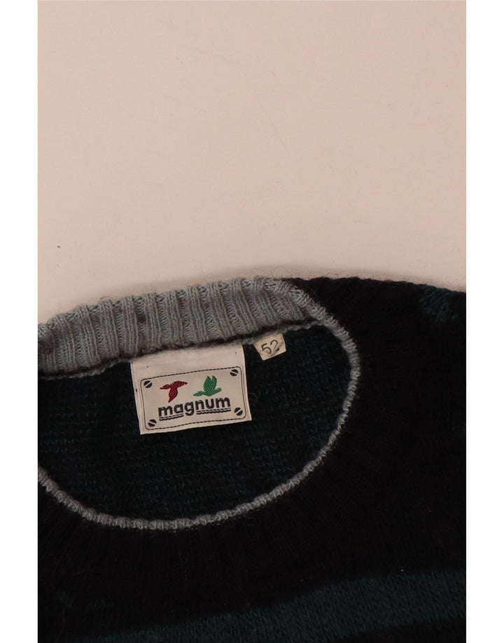 MAGNUM Pull à col rond pour homme IT 52 Large Bleu marine