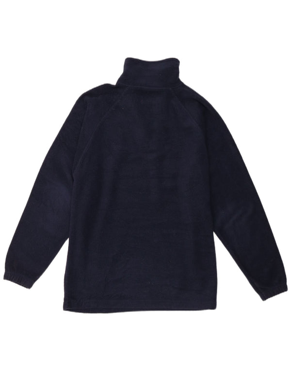 Kappa Pull polaire à col zippé pour homme, petit, bleu marine, polyester