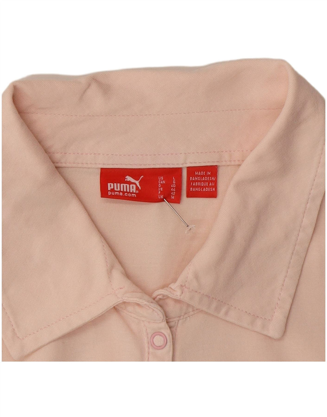 Puma Polo à manches longues pour femme UK 14 Rose moyen