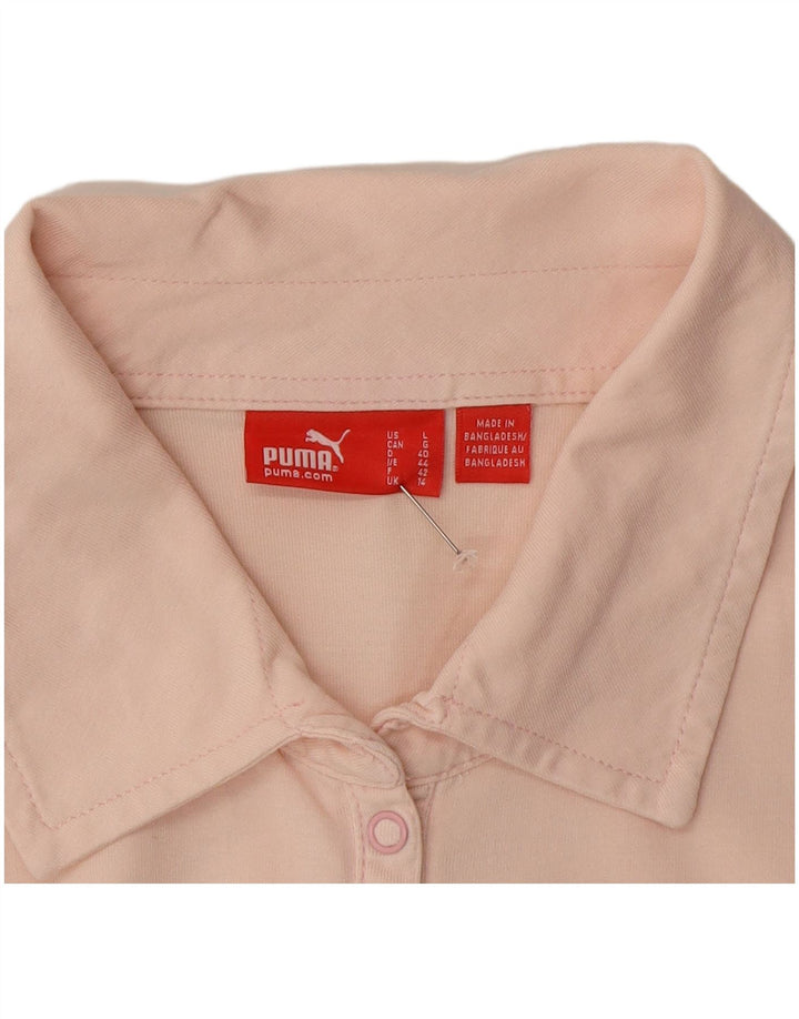 Puma Polo à manches longues pour femme UK 14 Rose moyen