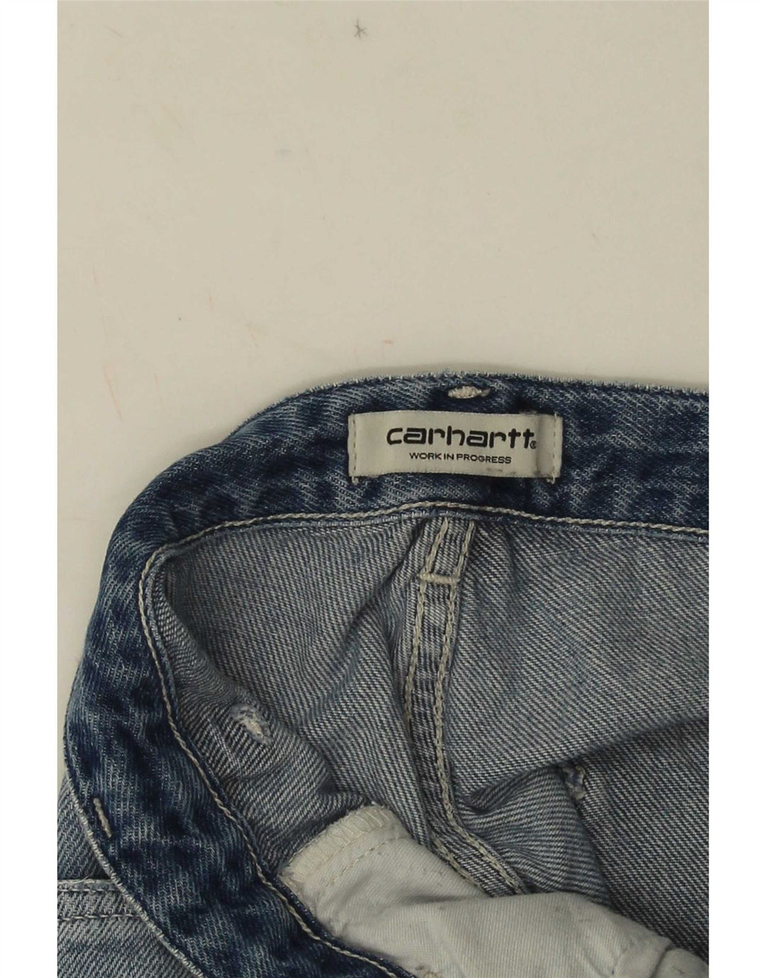 Carhartt Jean Cargo Fuselé Femme W26 L29 Bleu