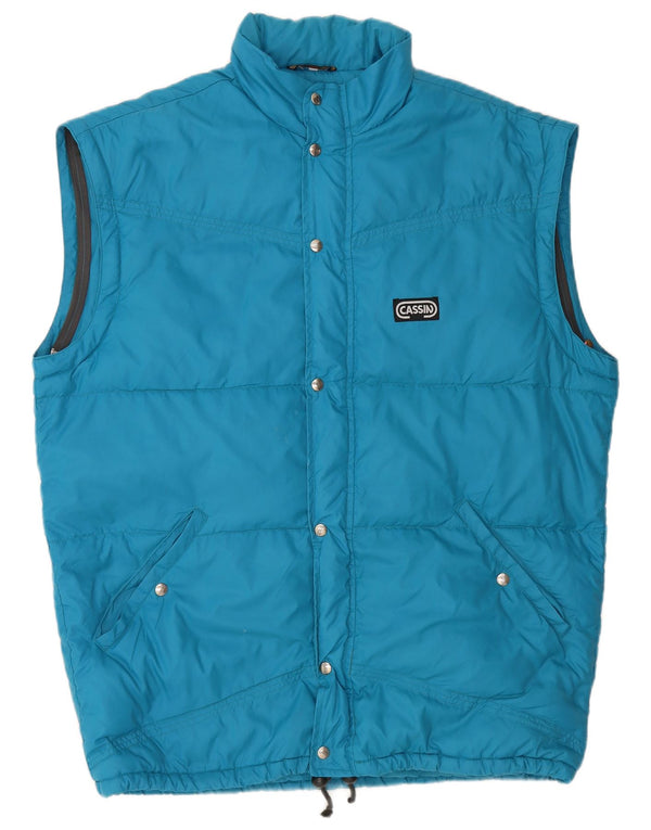 Cassin Gilet rembourré pour homme UK 40 Large Bleu Polyamide