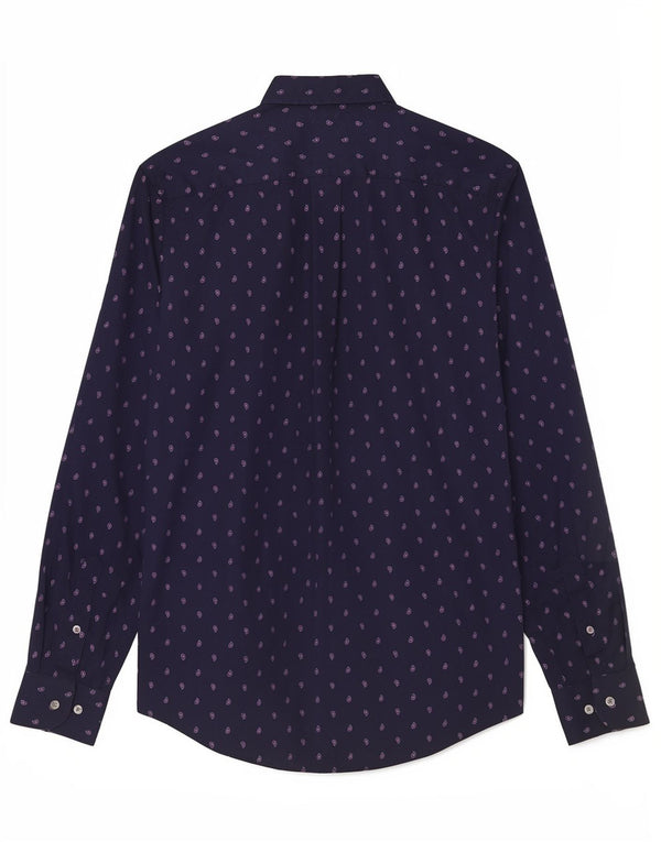 Tommy Hilfiger Chemise Homme Bleu Marine Moyen Paisley Coton