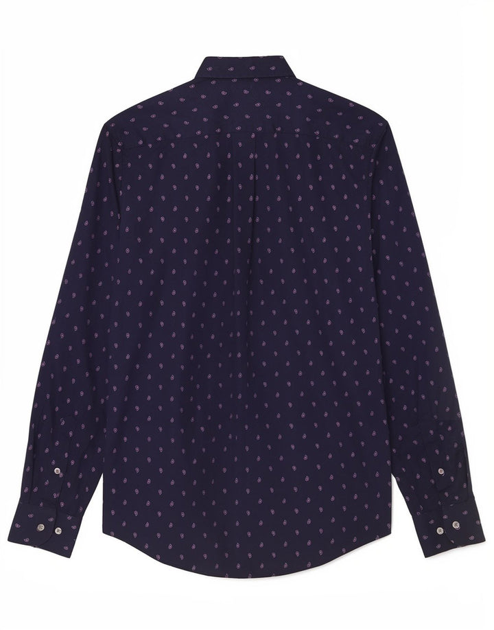 Tommy Hilfiger Chemise Homme Bleu Marine Moyen Paisley Coton
