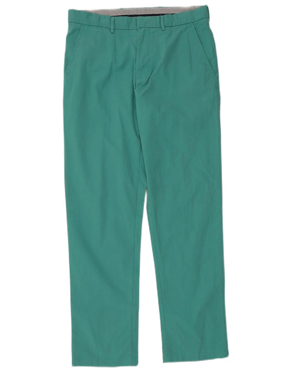 TOMMY HILFIGER Pantalon Chino Droit Homme W32 L32 Turquoise Coton