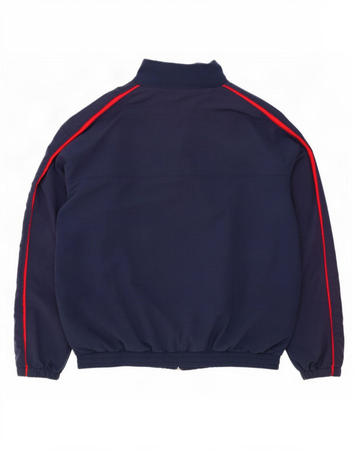 Umbro Veste de survêtement pour homme Large Bleu Marine Colorblock Polyester
