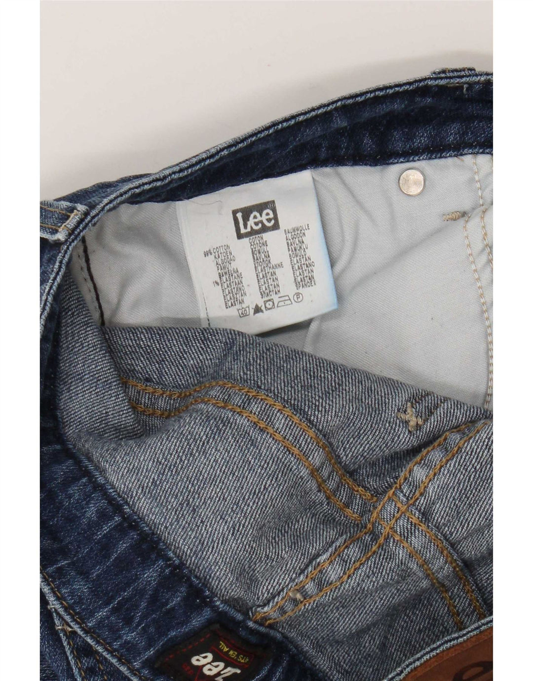 Lee Jean Droit Cameron Homme W30 L29 Bleu Coton