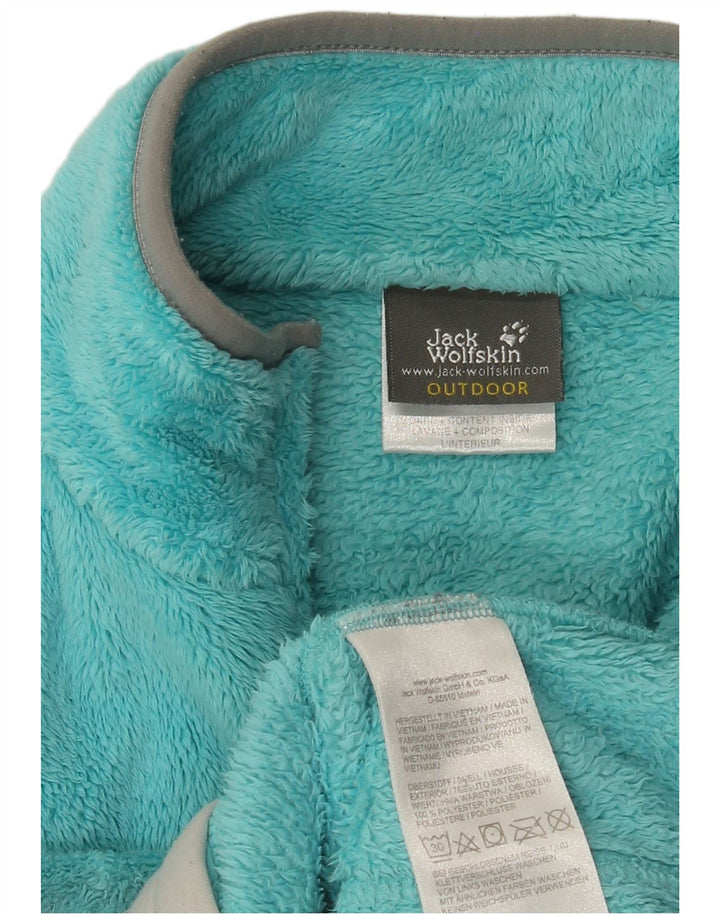 Jack Wolfskin Veste polaire pour femme UK 14 Bleu moyen Polyester