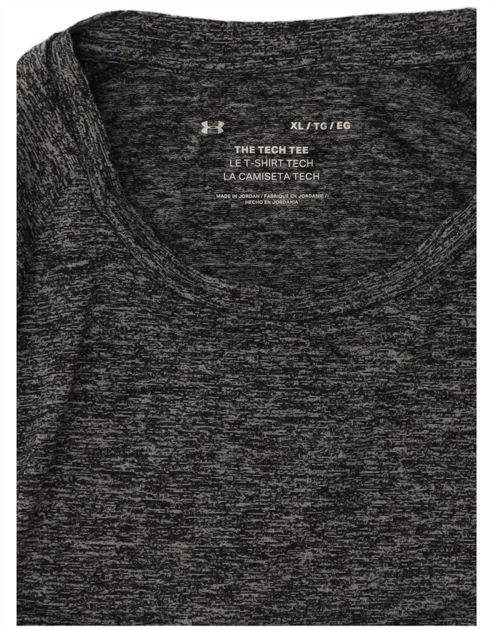 UNDER ARMOUR T-Shirt Homme Top XL Gris Moucheté
