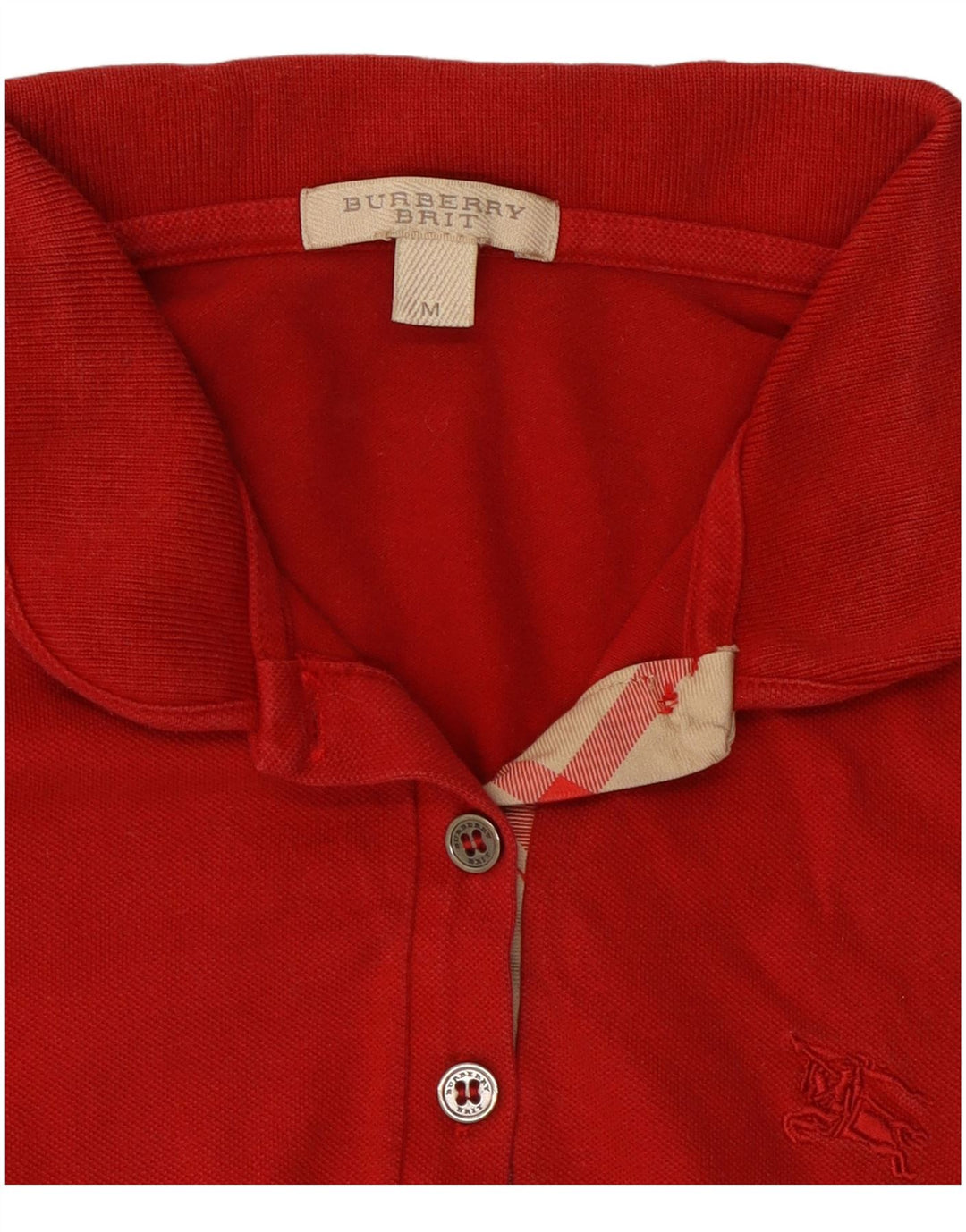 Burberry Polo BRIT Femme UK 12 Rouge Moyen