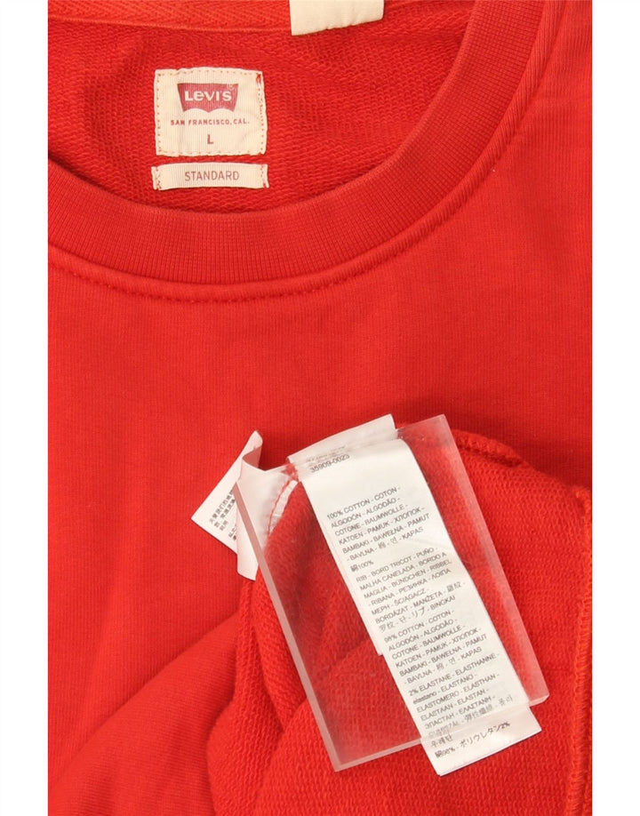 Levi's Sweat-Shirt Standard Homme Rouge Large Coton