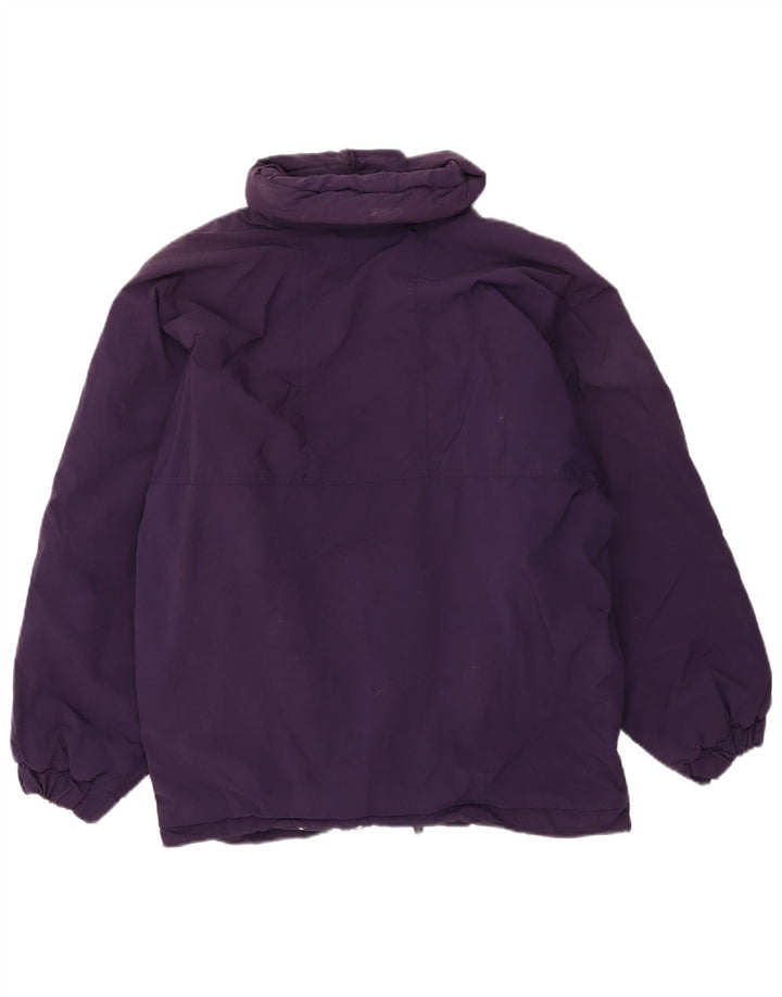 Belfe Manteau rembourré surdimensionné pour femme UK 12 Nylon violet moyen