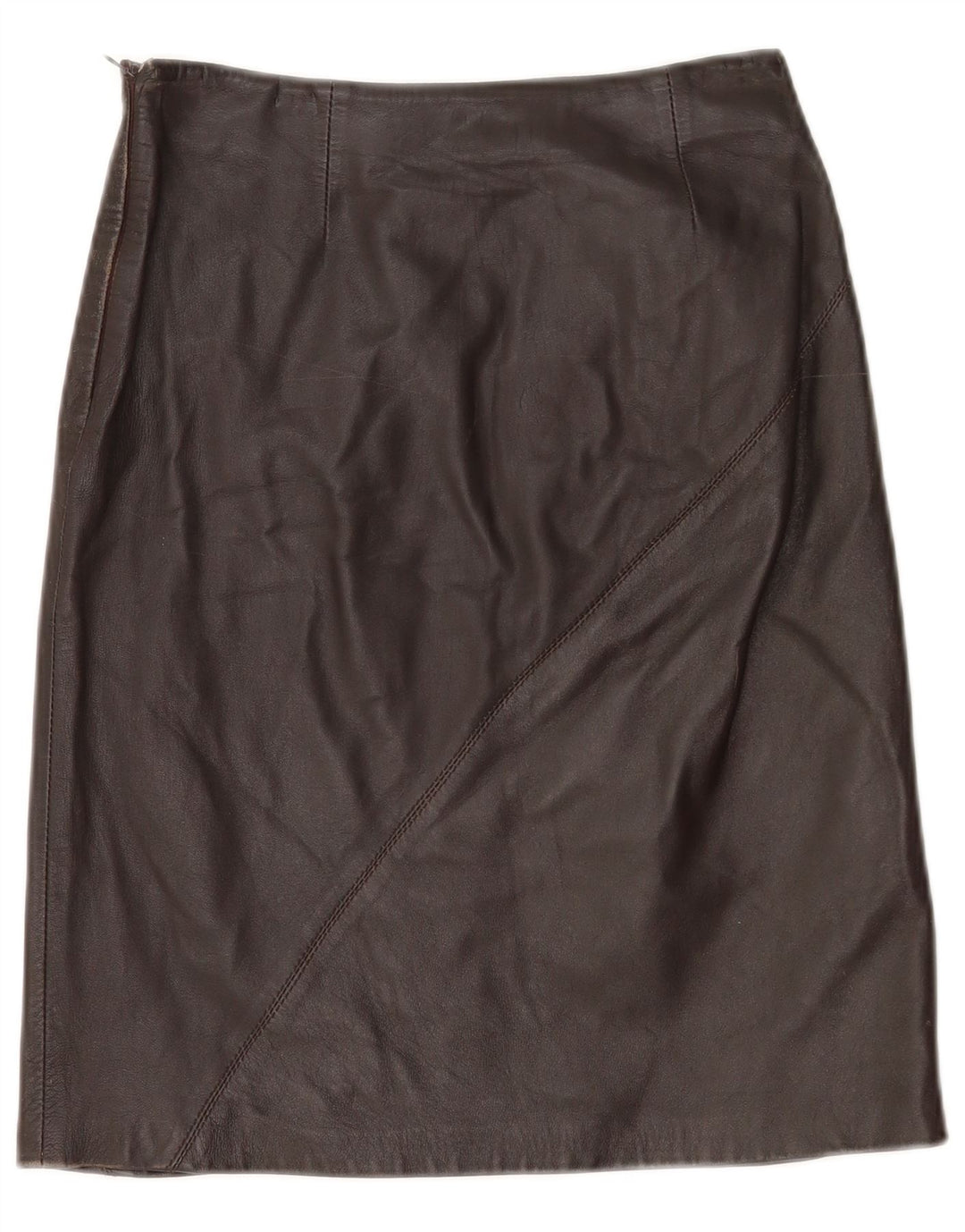 Lorena Antoniazzi Jupe en cuir pour femme IT 42 Medium W26 Cuir marron