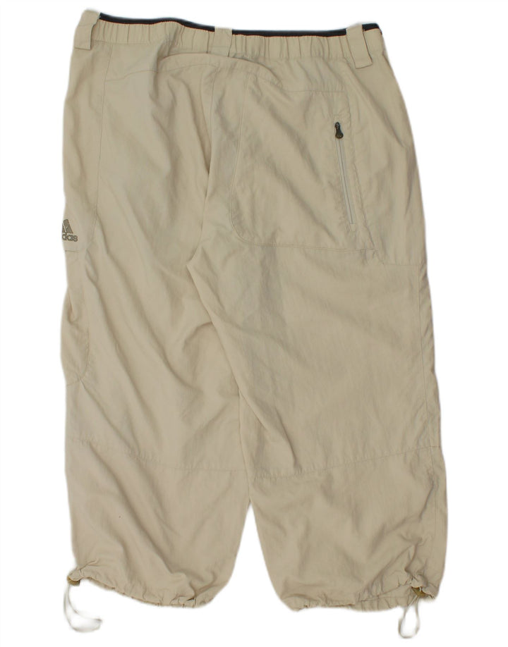 Adidas Pantalon Cargo Climalite Capri W36 L21 Homme Beige Polyamide