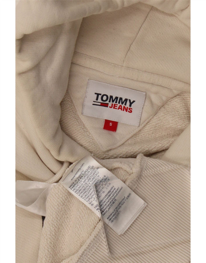 Tommy Hilfiger Pull à capuche graphique pour homme Petit coton blanc cassé