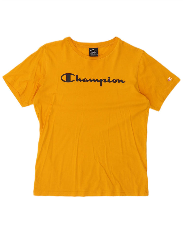 CHAMPION T-Shirt Graphique Fille 13-14 Ans XL Jaune