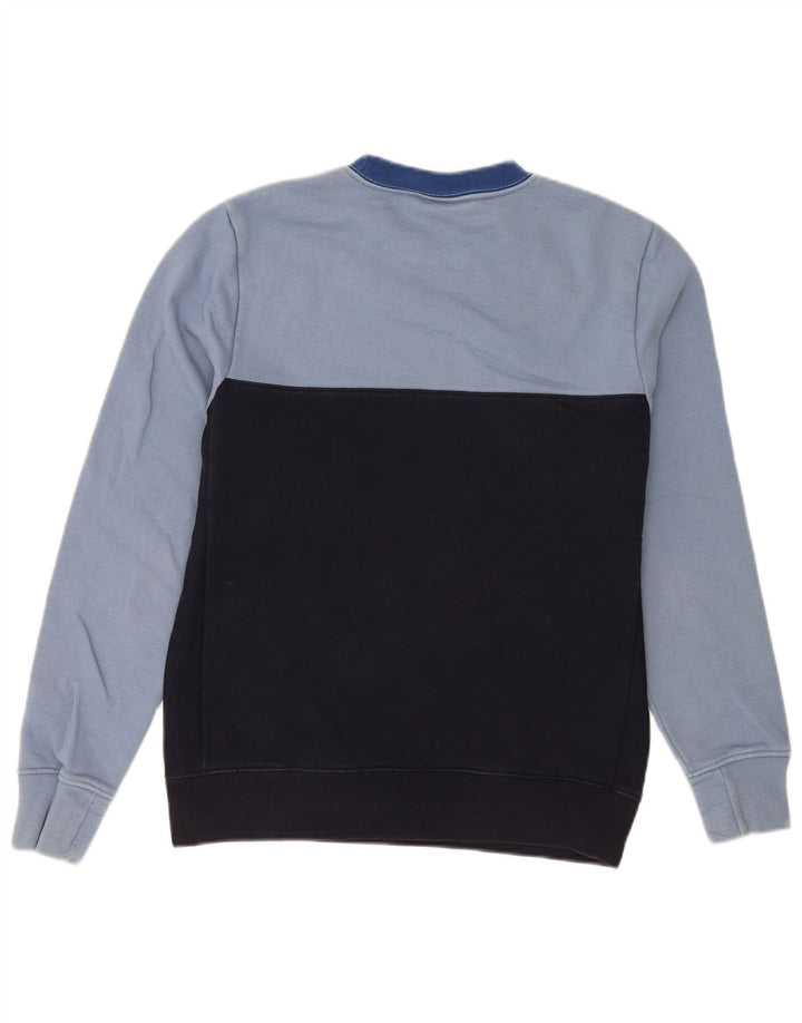 Paul Smith Sweat-shirt coupe classique pour homme en coton bleu color block Small