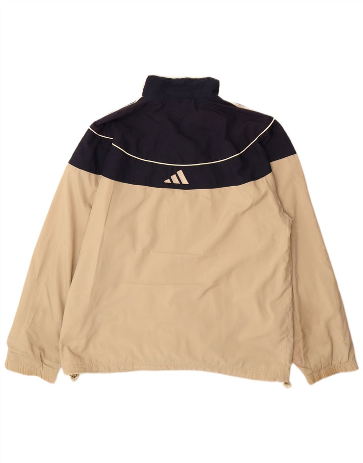 Adidas Veste de survêtement pour homme Large Beige Colourblock Polyester