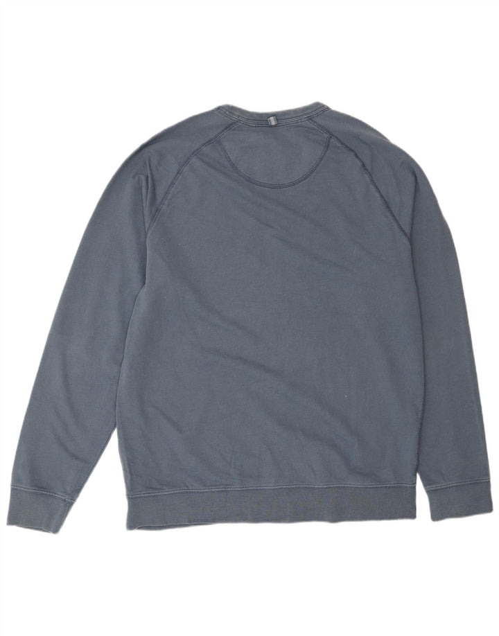 Fat Face Sweat-shirt graphique pour homme en coton bleu Taille L