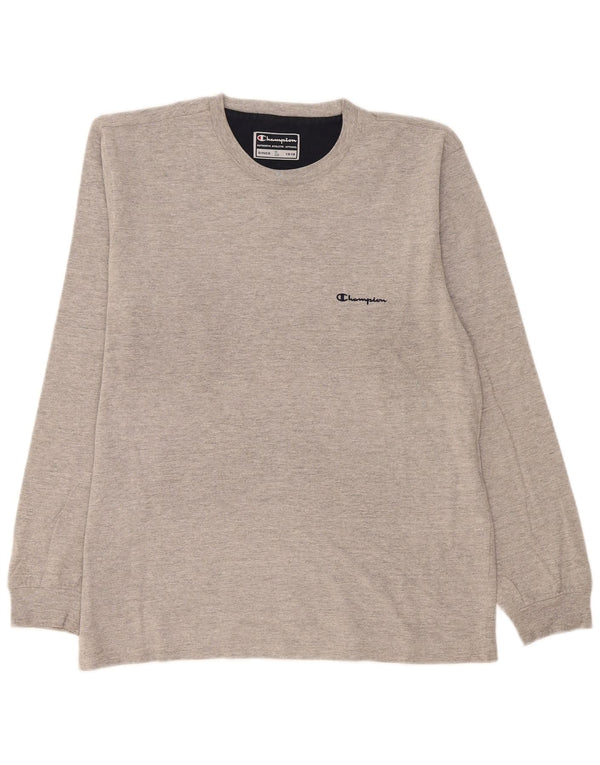 Champion Haut à manches longues pour homme en coton moucheté gris grand