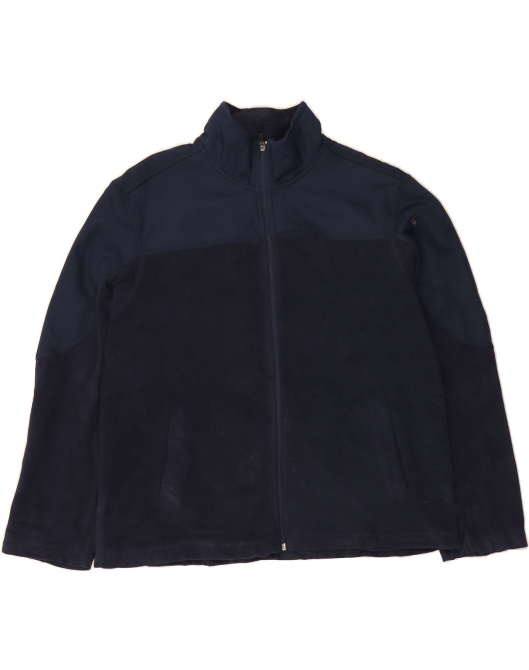 STARTER Mens Fleece Jacket UK 46/48 XL Navy Blue Polyester Vintage Starter and Second-Hand Starter from Messina Hembry 