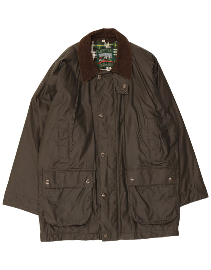 Hunter Veste en coton ciré pour homme IT 52 XL Kaki Coton