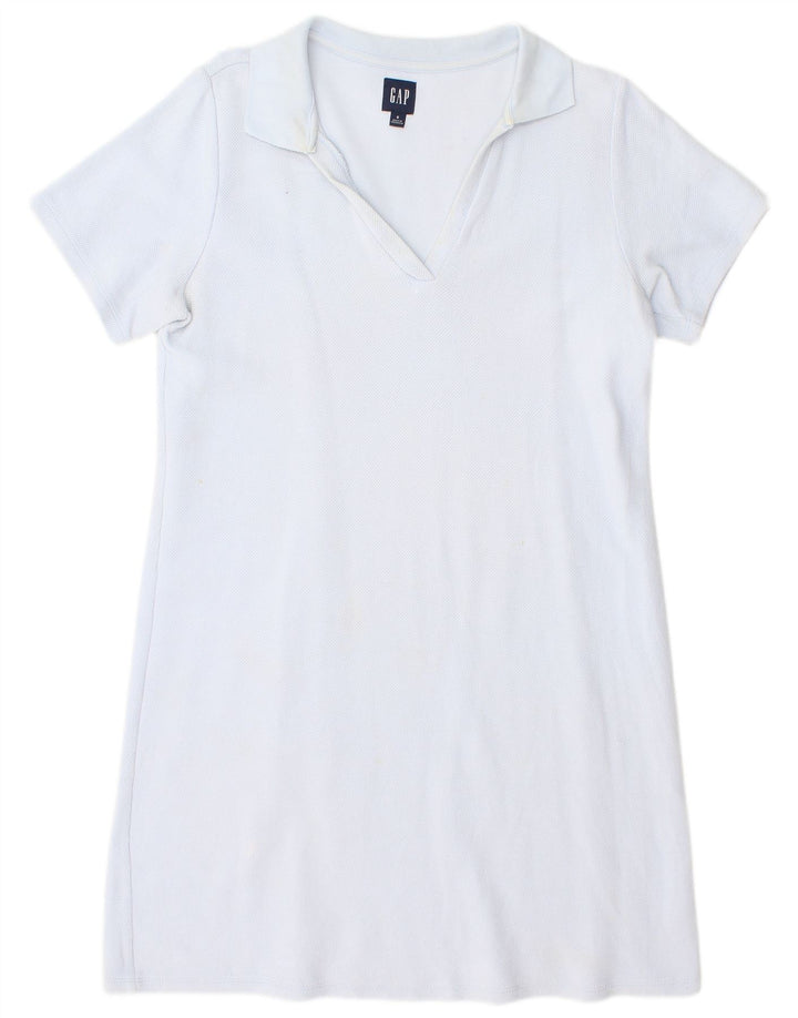 Gap Robe polo surdimensionnée pour femme UK 10 Petit coton bleu
