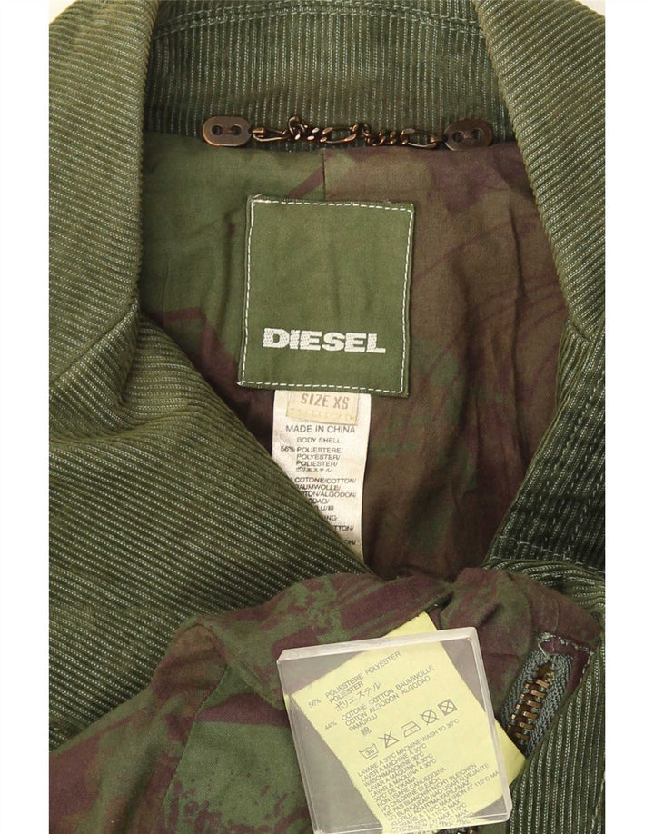 Diesel Veste Blazer Double Boutonnage Femme UK 6 XS Vert Polyester