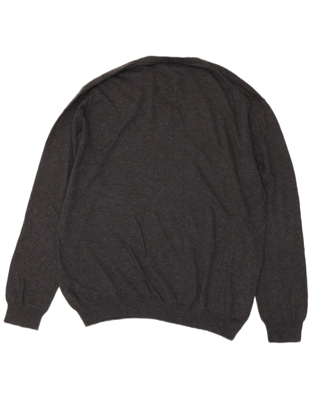 Gant Pull col V pour homme 2XL Gris Coton