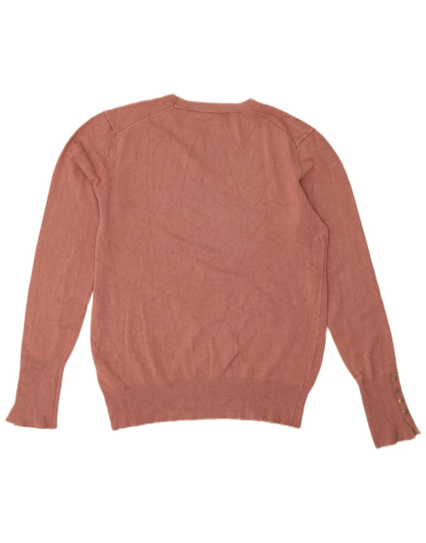 Zara Pull ras du cou pour femme UK 18 XL Viscose Rose