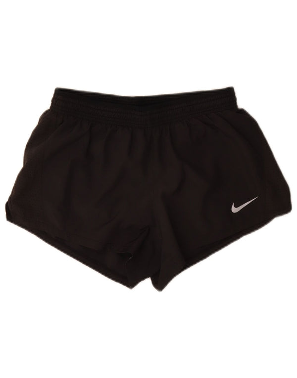 Nike Short de sport Dri Fit pour femme UK 12 Noir moyen Polyester