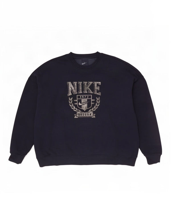 Nike Homme Oregon Graphic Loose Fit Sweat-Shirt Bleu Marine Moyen