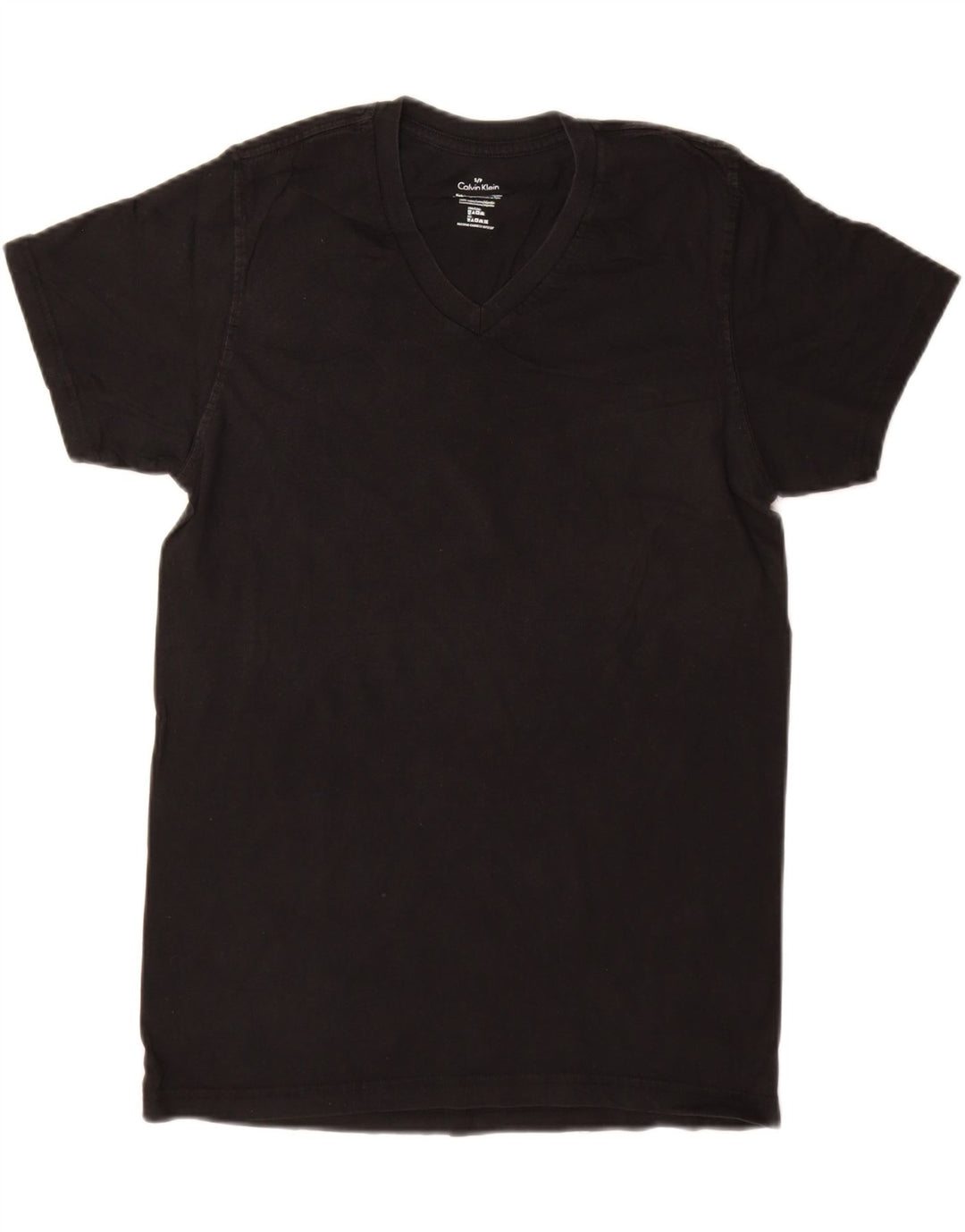 CALVIN KLEIN T-Shirt Homme Haut Petit Noir Coton