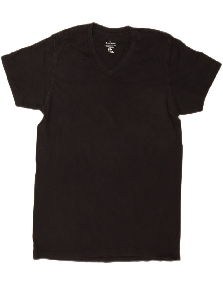 CALVIN KLEIN T-Shirt Homme Haut Petit Noir Coton