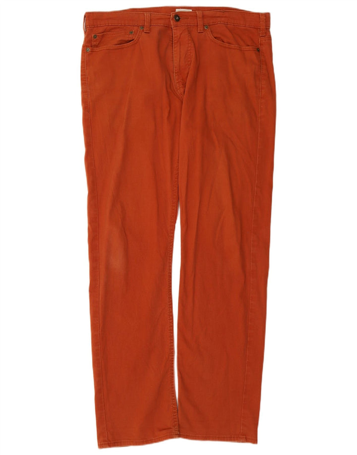 DOCKERS Pantalon décontracté droit pour homme W32 L32 Marron Coton