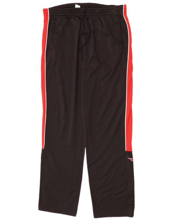 Diadora Pantalon de survêtement pour homme UK 44 XL Noir Colorblock Polyester
