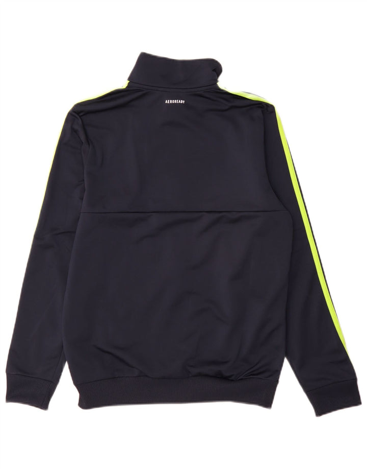 Veste de survêtement Adidas Garçon Aeroready 13-14 ans Bleu Marine Polyester