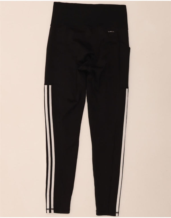 Adidas Climalite Leggings UK 8/10 Petit Noir Polyester