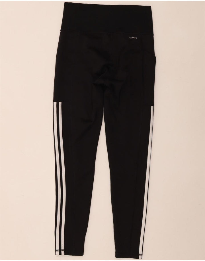 Adidas Climalite Leggings UK 8/10 Petit Noir Polyester