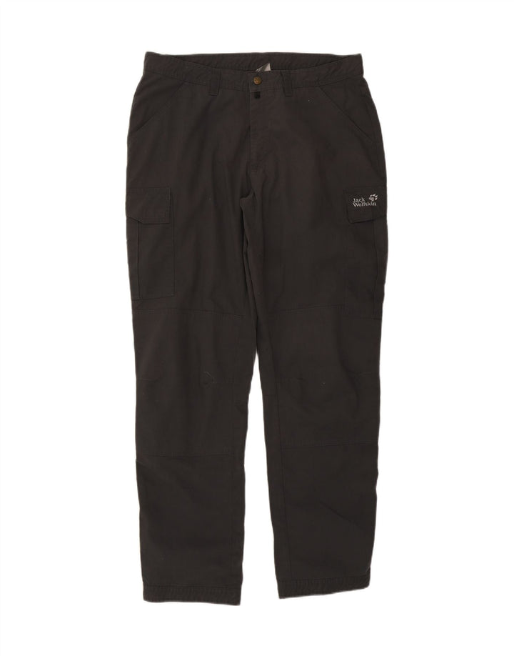 JACK WOLFSKIN Womens Straight Cargo Trousers W36 L32 Grey Polyester Vintage Jack Wolfskin and Second-Hand Jack Wolfskin from Messina Hembry 