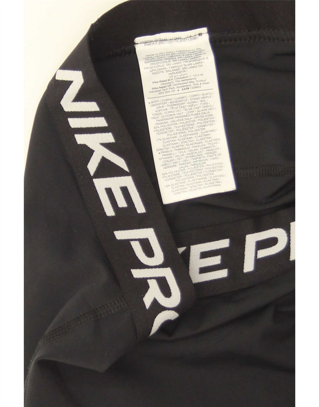 Nike Legging graphique pour femme UK 14 Large Noir Polyester