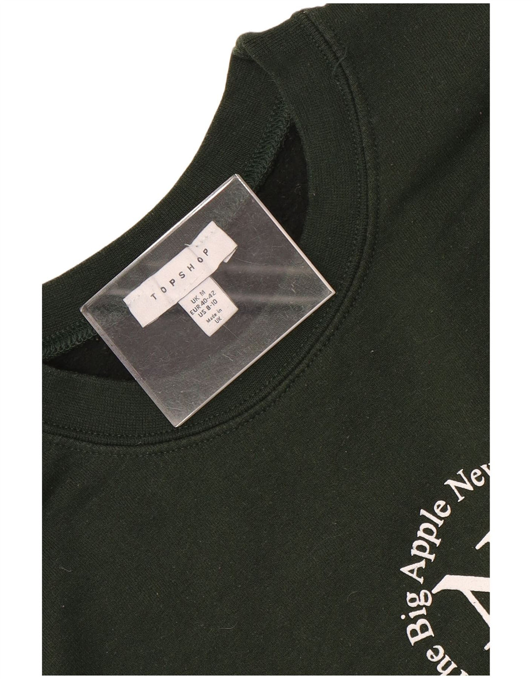 Topshop Sweat-shirt graphique pour femme UK 44 Vert moyen