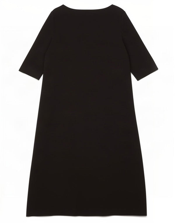 Cos Robe trapèze pour femme UK 44 Grand coton noir