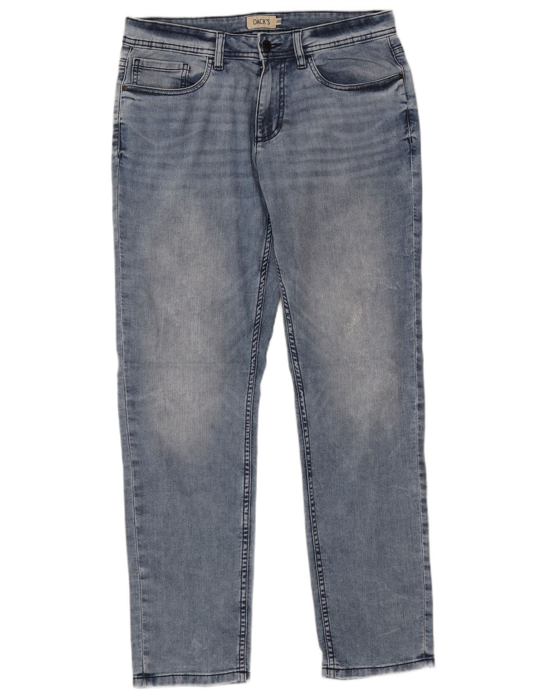 Dack's Jean Fuselé Femme IT 48 XL W34 L32 Bleu Coton