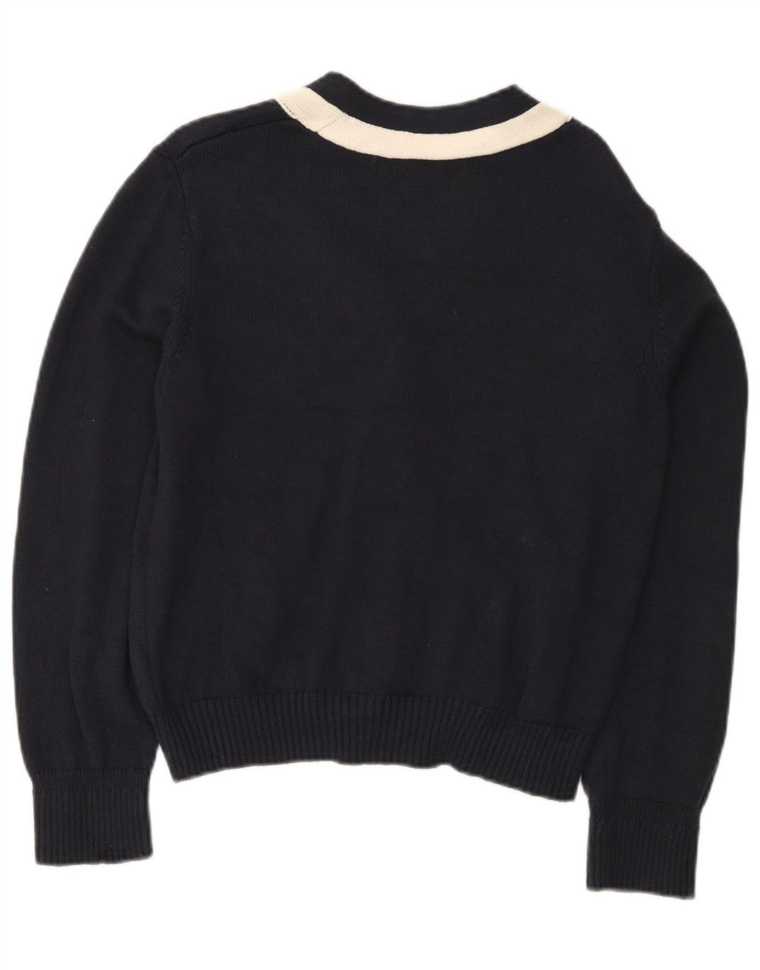 Marks & Spencer Pull Cardigan pour Femme UK 14 Bleu Marine Moyen Colorblock