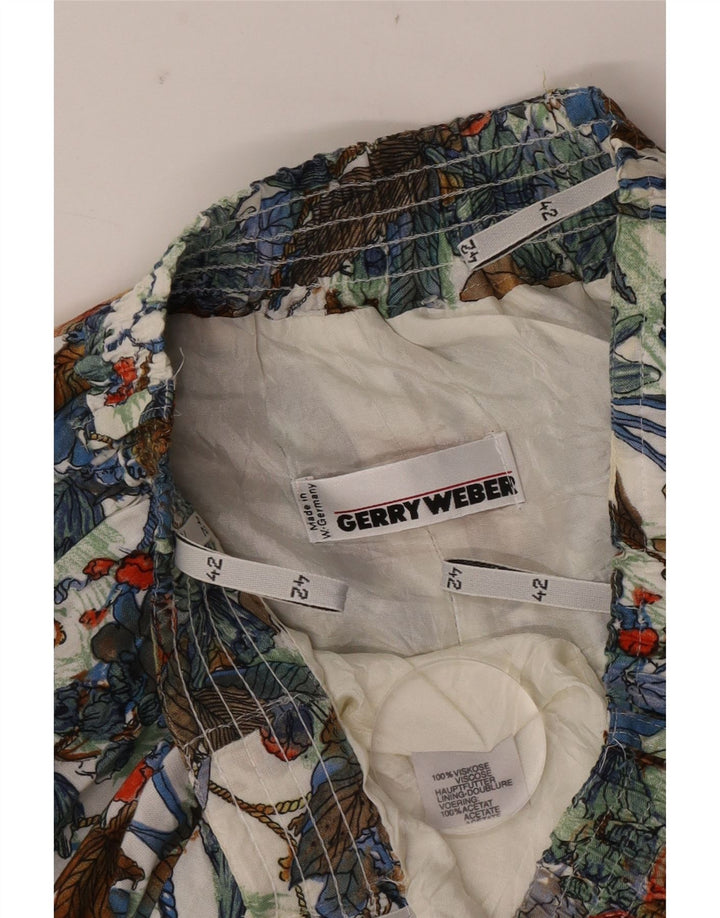 Gerry Weber Jupe évasée pour femme EU 42 Large W32 Floral multicolore