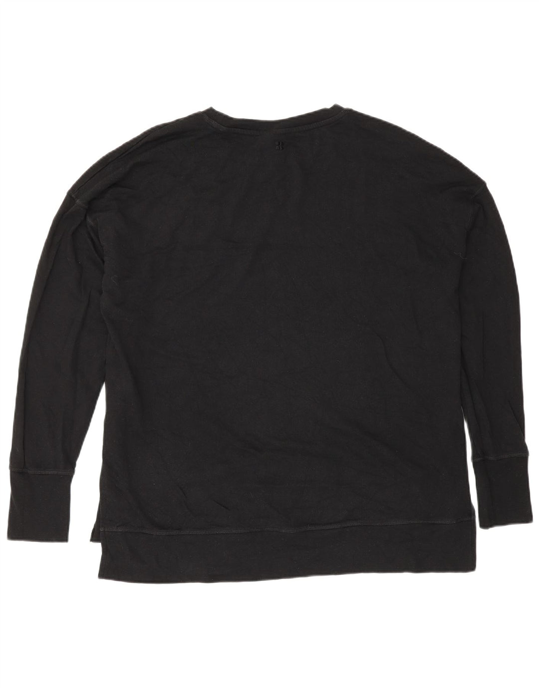 Sweaty Betty Sweat-shirt surdimensionné pour femme UK 14 en coton noir moyen