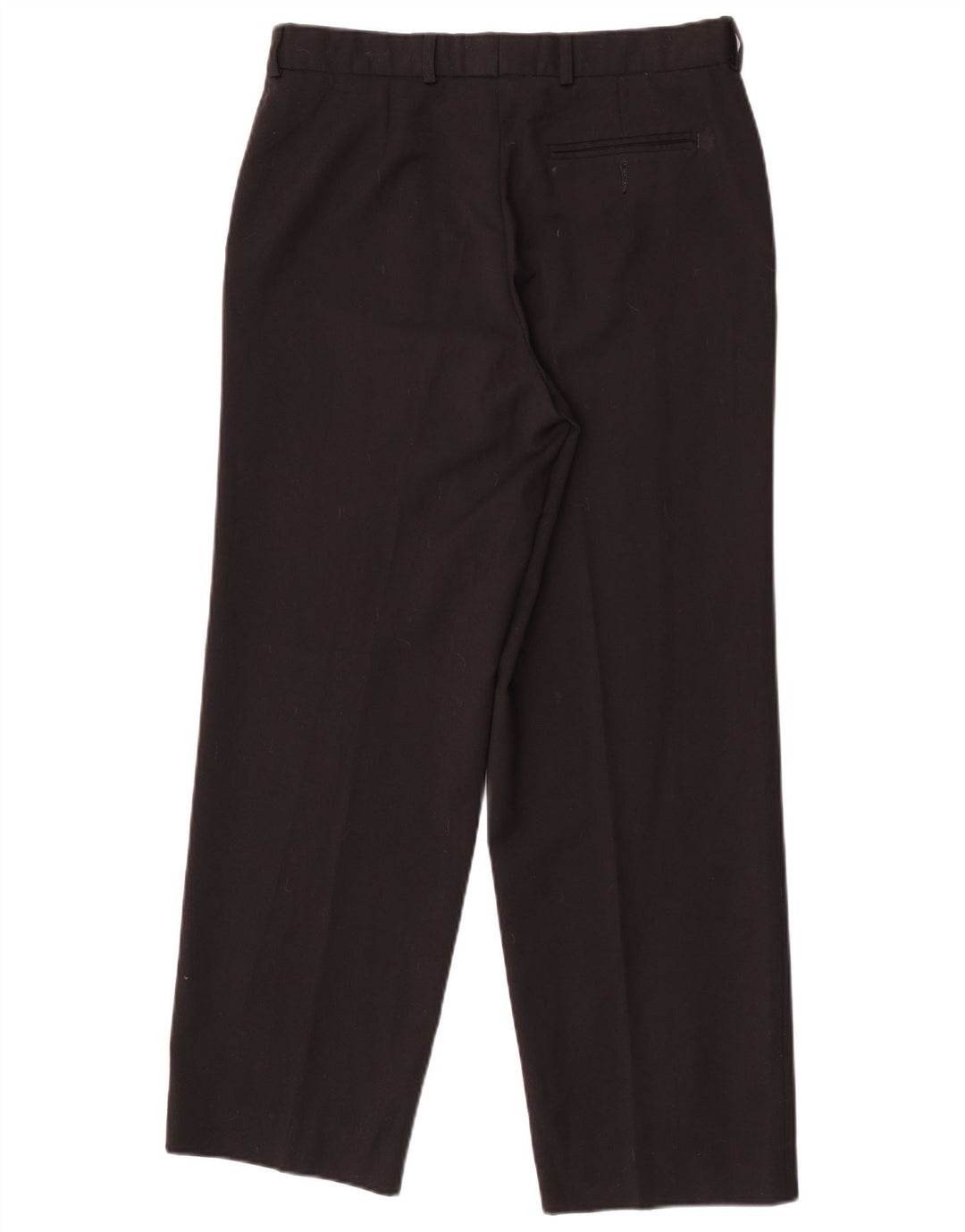 Marks & Spencer Pantalon de costume droit St. Michael pour homme W32 L28 laine noire