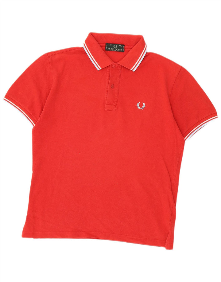 Fred Perry Polo Homme Petit Coton Rayé Rouge